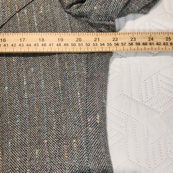 Blazer Men Gray Tweed Circle S Western 44R Color Speck Herringbone cowboy
